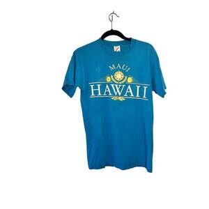 Maui Hawaii womens blue short sleeve tshirt Size Medium